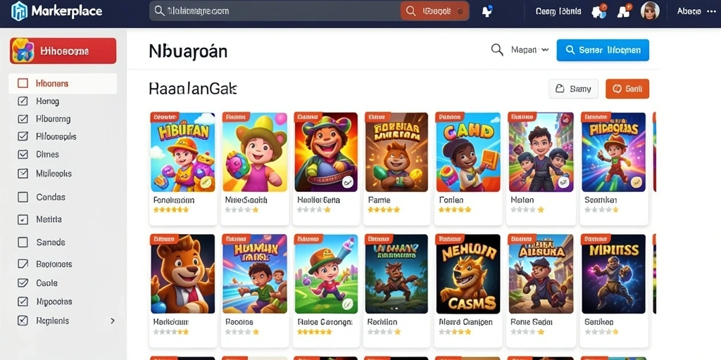 Tampilan menu utama dengan navigasi yang mudah.