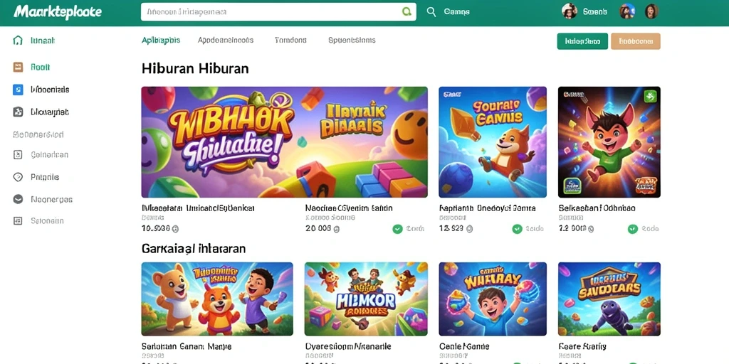 Tampilan antarmuka utama COO77 yang menarik dan mudah digunakan.
