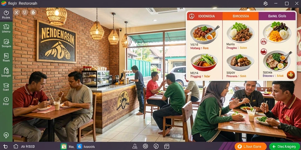 Screenshot 1: Tampilan awal permainan dengan karakter utama.