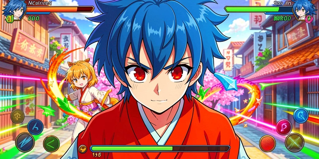 Pemandangan wayang yang menakjubkan di dalam game.