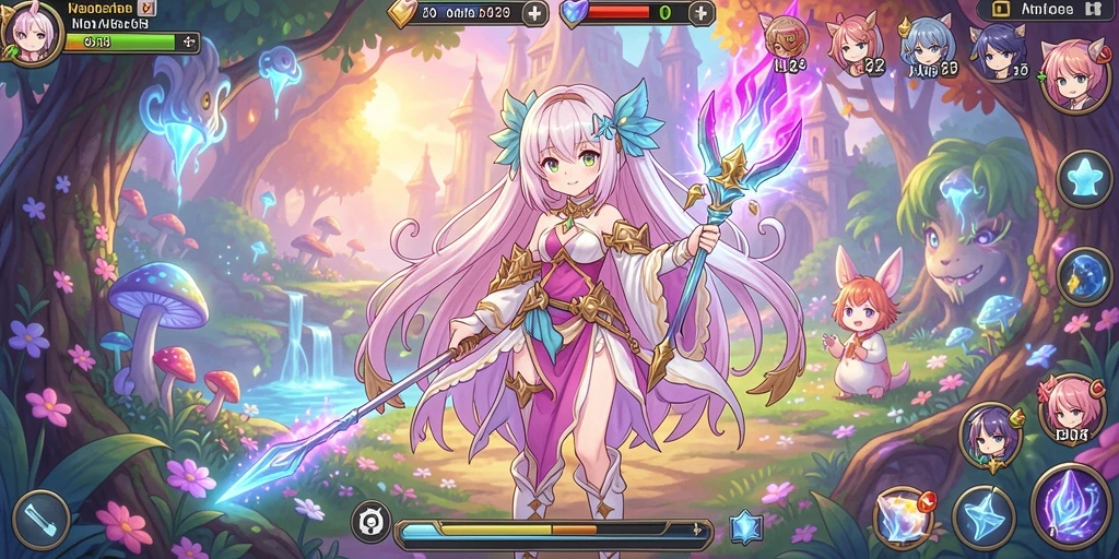 Screenshot menampilkan karakter utama dalam aksi di level pertama.